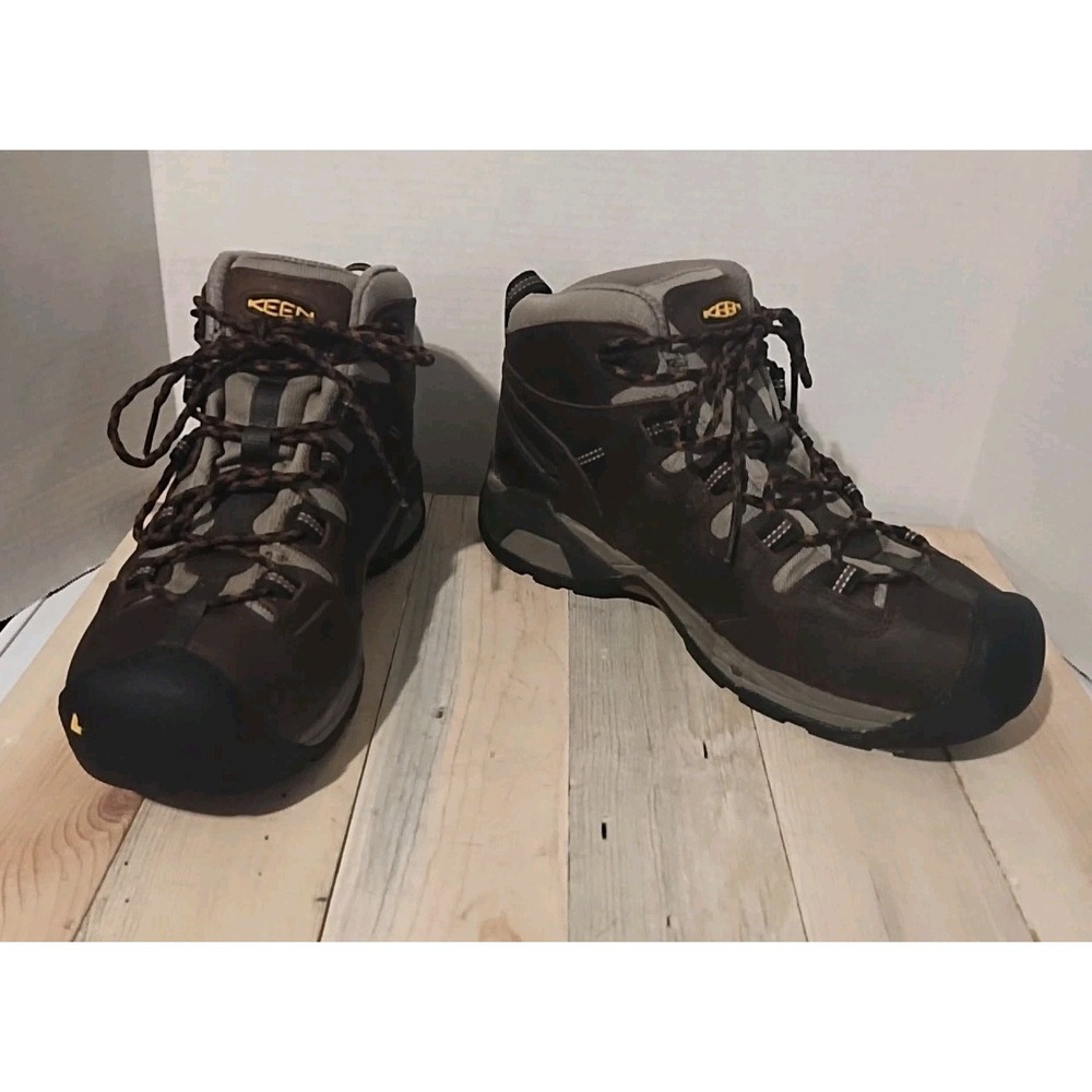 Keen Utility Men's Detroit XT Mid Soft Toe Waterproof Work Boots Brown Size 12 D